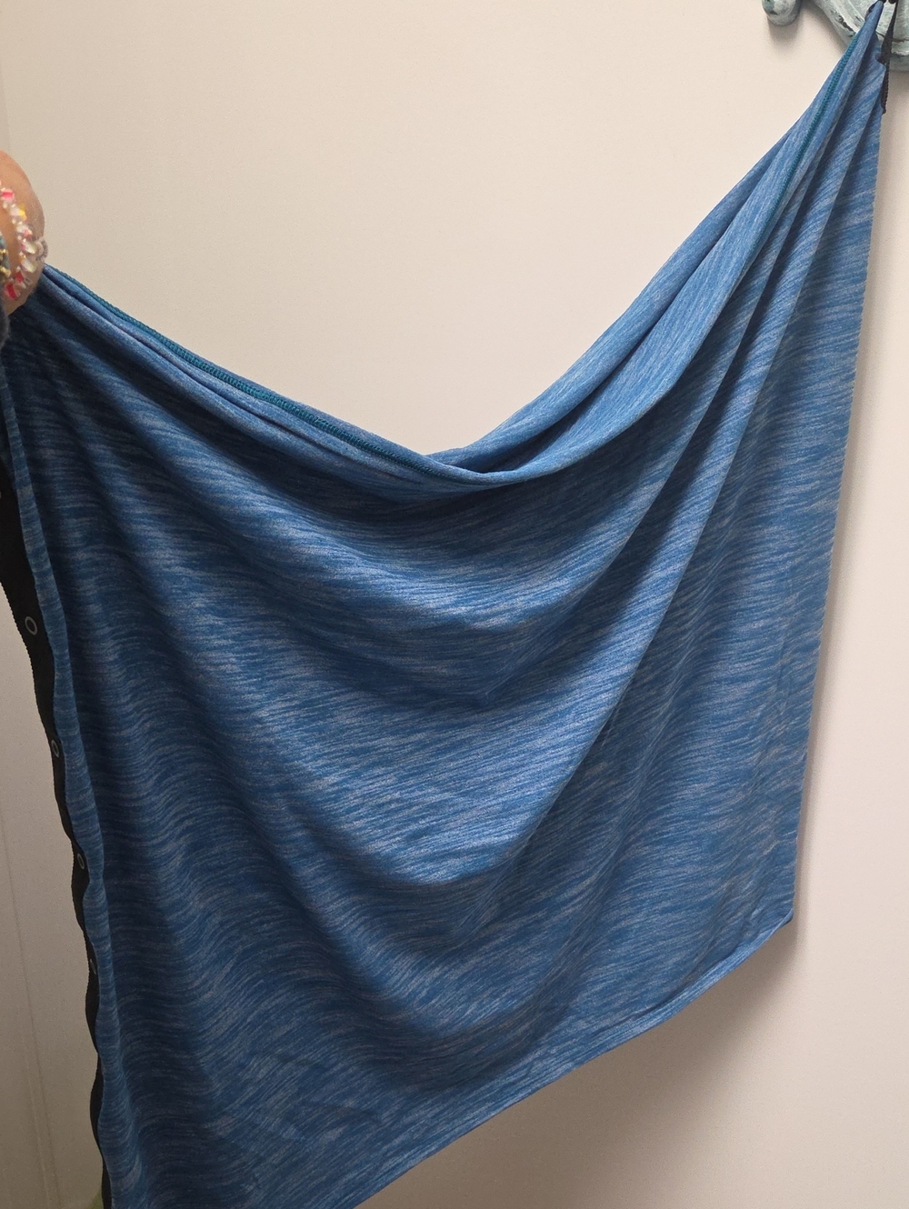 Lululemon Blue Heathered Stretch Wrap Scarf